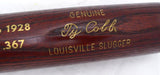 Unsigned Ty Cobb Louisville Slugger Career Stat Bat Detroit Tigers SKU #215923