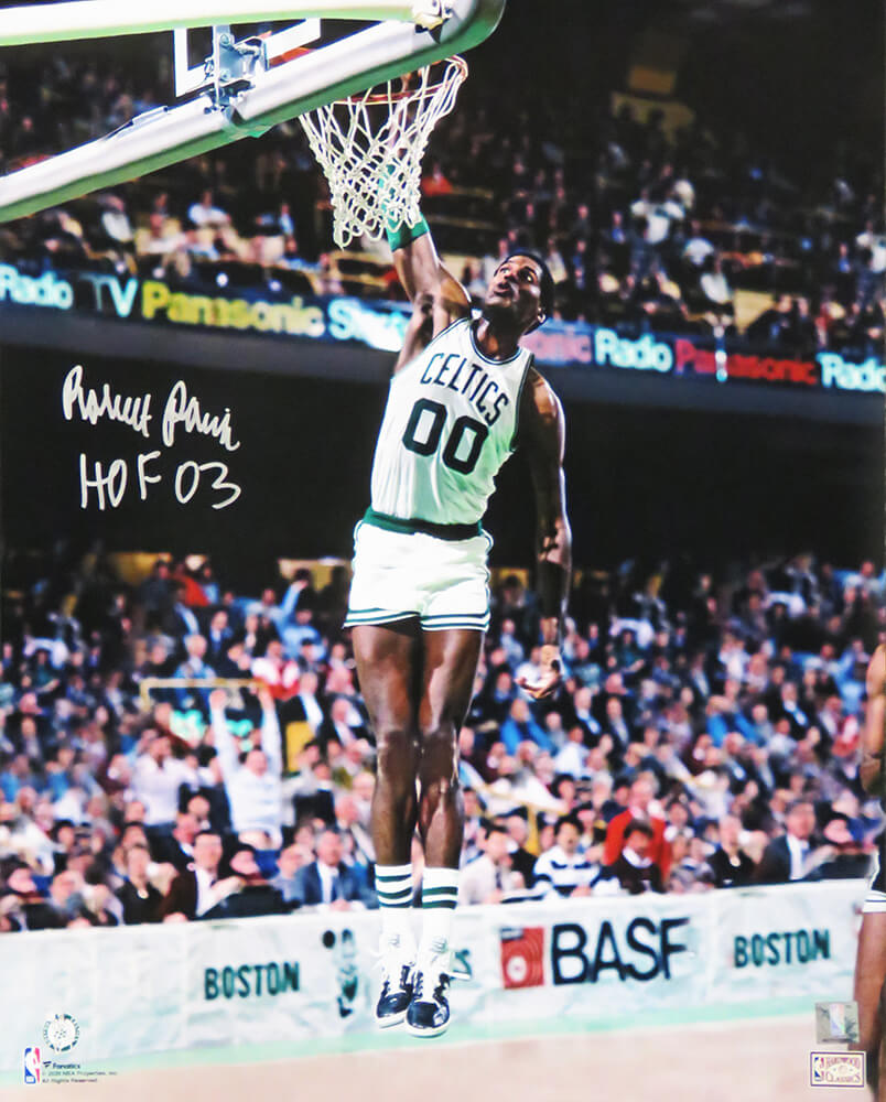 Robert Parish Signed Boston Celtics Dunk 16x20 Photo w/HOF'03