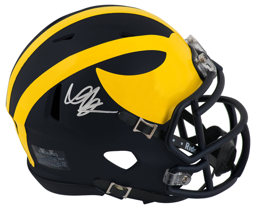 Donovan Peoples-Jones Signed Michigan Wolverines Riddell Speed Mini Helmet