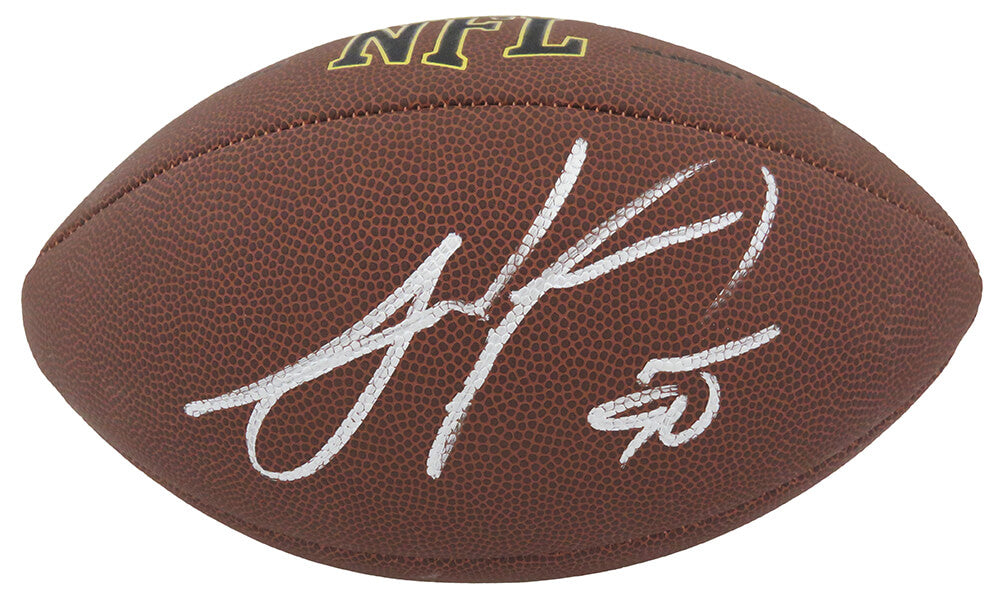 Julius Peppers Signed Wilson Super Grip Full Size NFL Football