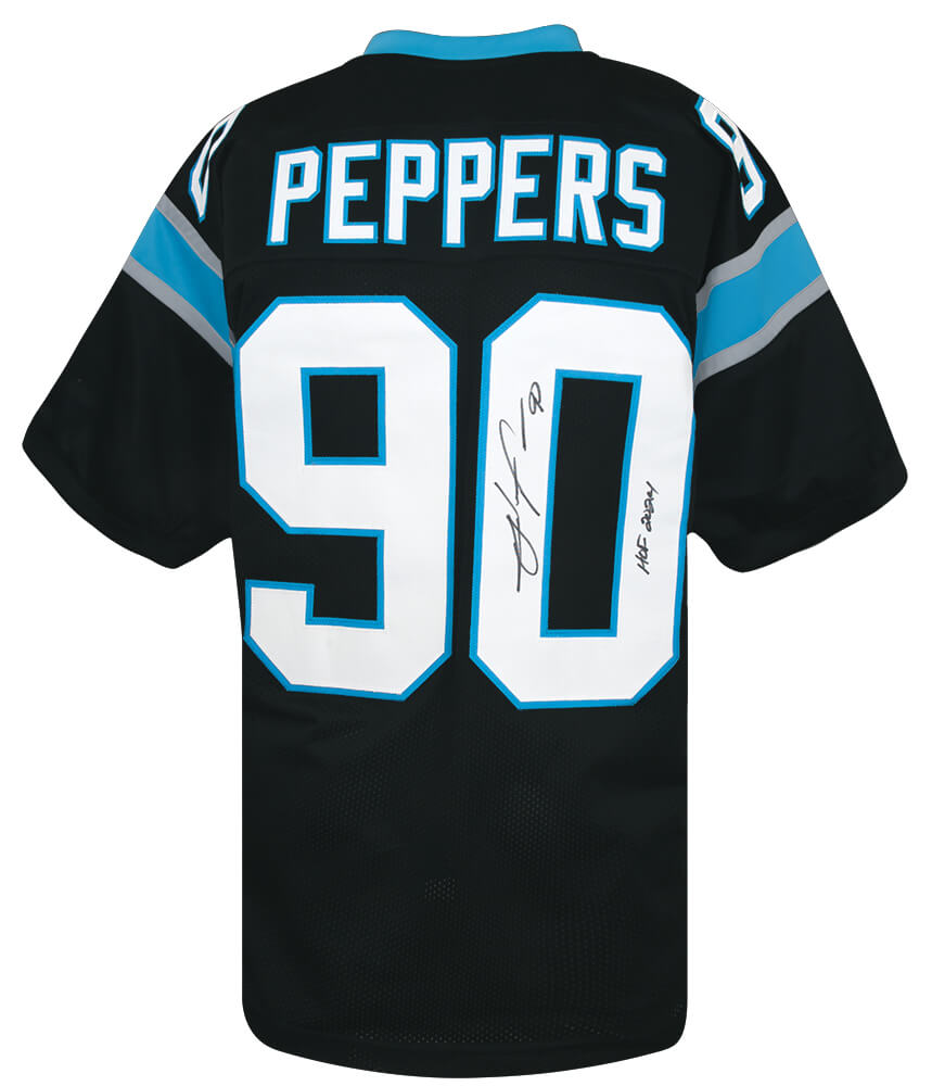 Julius Peppers Signed Black Custom Football Jersey w/HOF 2024