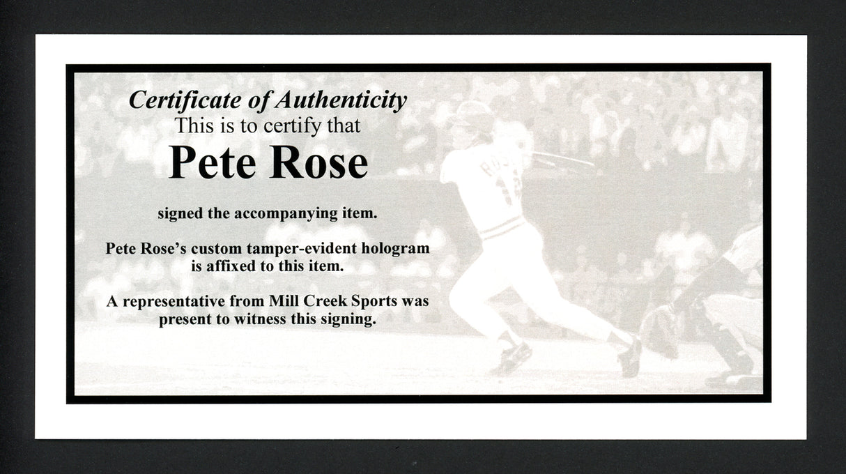 Pete Rose Autographed Official MLB Baseball Cincinnati Reds PR Holo Stock #181106