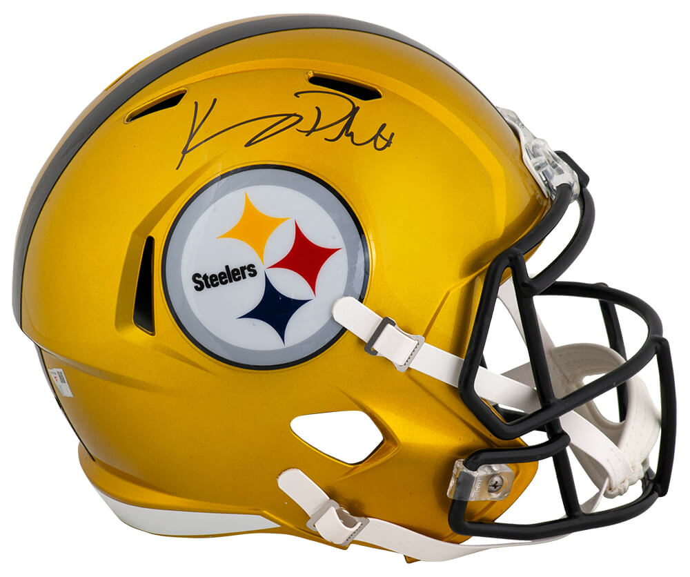 Kenny Pickett Signed Pittsburgh Steelers FlASH Riddell Full Size Speed Replica Helmet - (Fanatics)