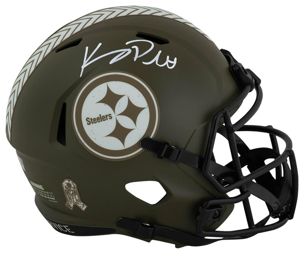 Kenny Pickett Signed Pittsburgh Steelers SALUTE 2022 Riddell Full Size Speed Replica Helmet - (Fanatics)