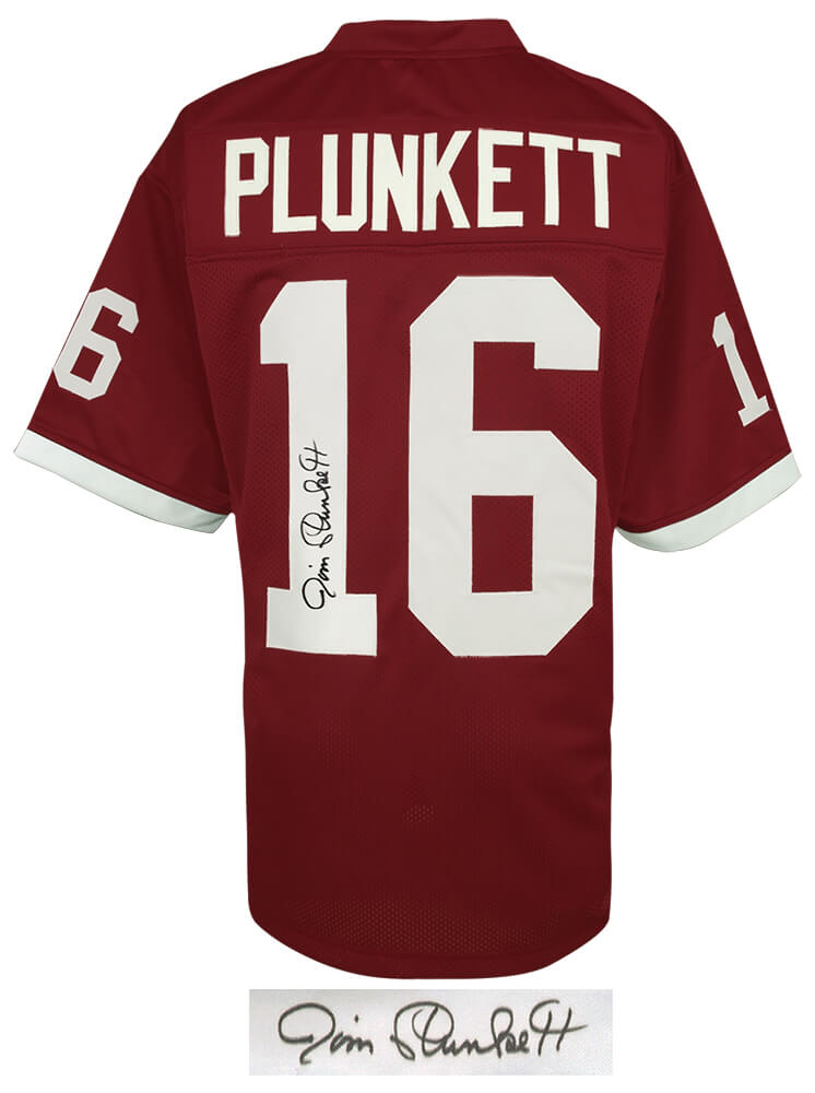 Jim Plunkett Signed Maroon Throwback Custom College Football Jersey