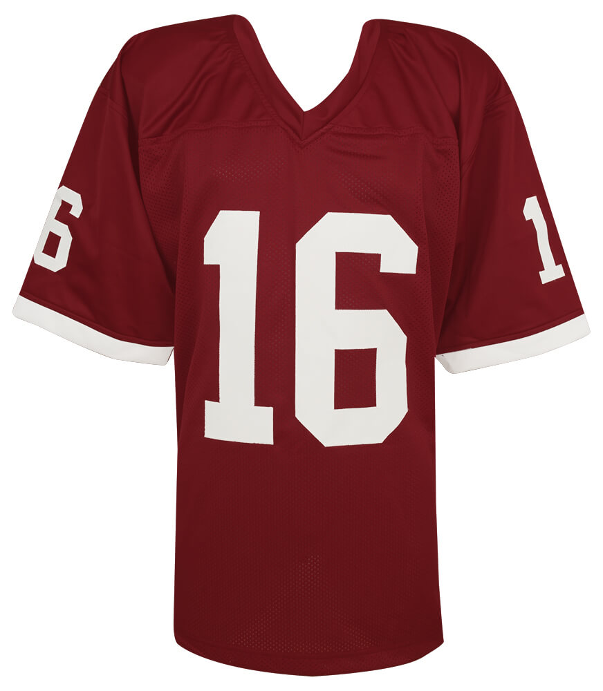 Jim Plunkett Signed Maroon Throwback Custom College Football Jersey