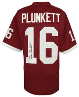 Jim Plunkett Signed Maroon Throwback Custom College Football Jersey