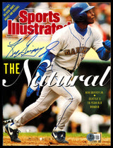 Ken Griffey Jr. Autographed The Natural 1st Cover Sports Illustrated Magazine Seattle Mariners Beckett BAS QR #BM37219