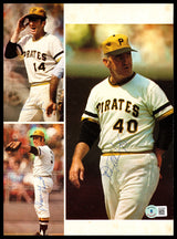 Danny Murtaugh & Gene Alley Autographed 8.5x11 Magazine Page Photo Pittsburgh Pirates With 3 Others Beckett BAS #AD43542