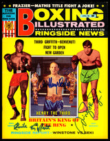 Henry Cooper, Emile Griffith & Nino Benvenuti Autographed Boxing Illustrated Magazine Beckett BAS #BN16048