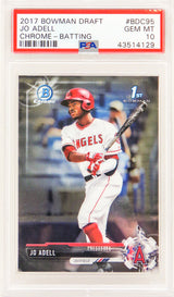 Jo Adell (Los Angeles Angels) 2017 Bowman Chrome Baseball #BDC95 RC Rookie Card - PSA 10 GEM MINT