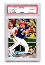 Juan Soto (Washington Nationals) 2018 Topps Update Baseball #US300 RC Rookie Card - PSA 10 GEM MINT