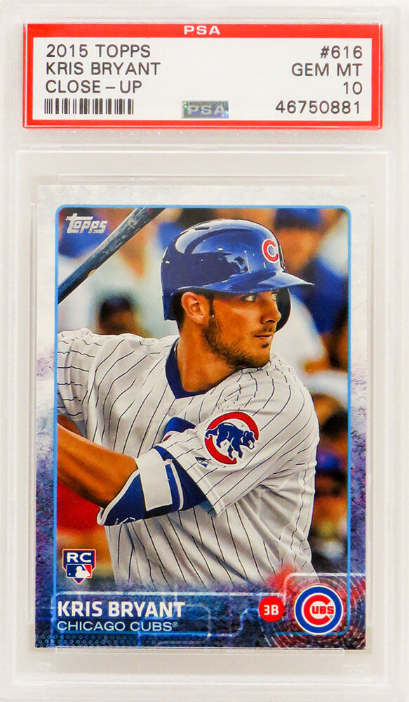 Kris Bryant (Chicago Cubs) 2015 Topps Close-Up Baseball #616 RC Rookie Card - PSA 10 GEM MINT