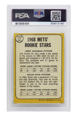 Nolan Ryan / Jerry Koosman (New York Mets) 1968 Topps Baseball #177 RC Rookie Card - PSA 4 (G)