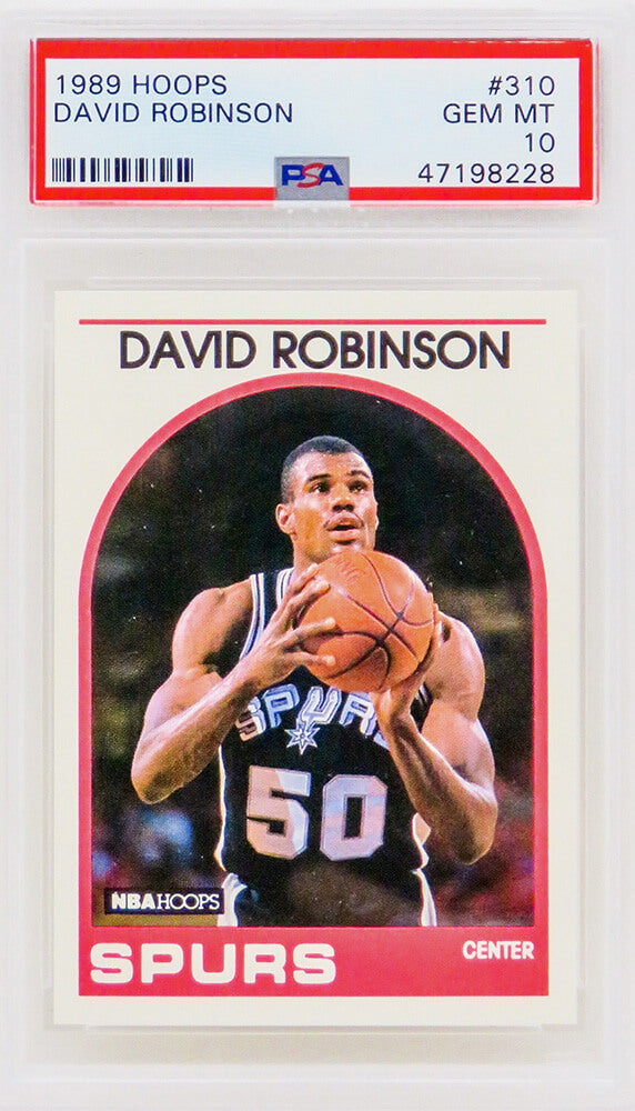 David Robinson (San Antonio Spurs) 1989 Hoops Basketball #310 RC Rookie Card - PSA 10 GEM MINT