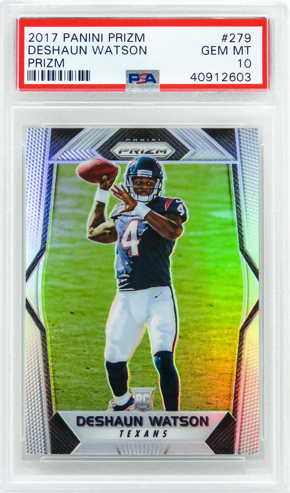 Deshaun Watson (Houston Texans) 2017 Panini Prizm Football #279 Prizm RC Rookie Card - PSA 10 GEM MINT