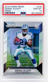 Ezekiel Elliott (Dallas Cowboys) 2016 Panini Prizm Football #238 Prizm RC Rookie Card - PSA 10 GEM MINT