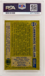 Lawrence Taylor (New York Giants) 1982 Topps Football #434 RC Rookie Card - PSA 9 MINT (D)