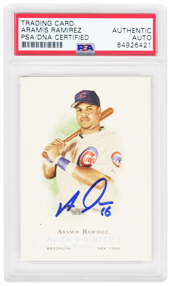 Aramis Ramirez Signed Chicago Cubs 2006 Allen & Ginter Baseball Card #230 - (PSA Encapsulated)