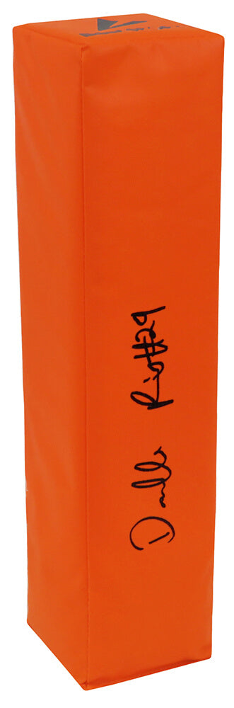 Darrelle Revis Signed BSN Orange Football Endzone Pylon