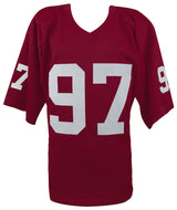 Simeon Rice Signed Red Throwback Custom Football Jersey