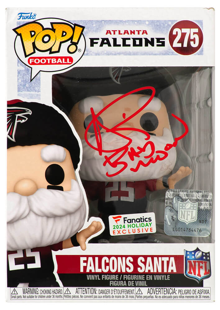 Andre Rison Signed Atlanta Falcons 2024 SANTA Funko Pop Doll #275 w/Bad Moon