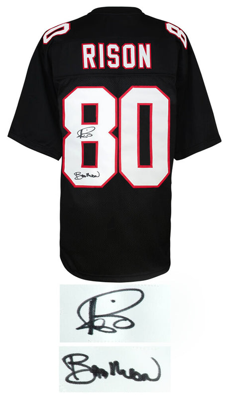 Andre Rison Signed Black Custom Jersey w/Bad Moon