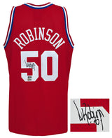 David Robinson Signed 1991 All Star Game Red M&N Authentic Basketball Jersey (Beckett)