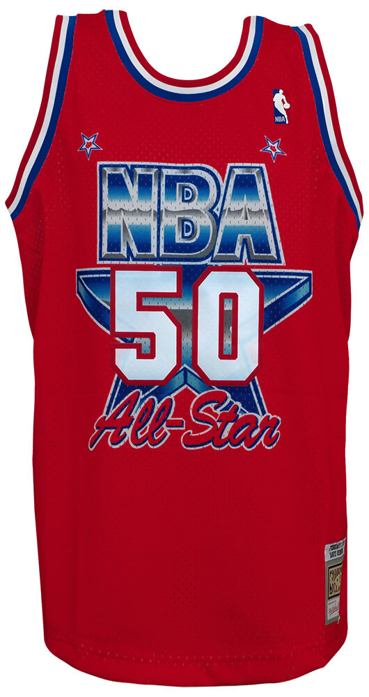 David Robinson Signed 1991 All Star Game Red M&N Authentic Basketball Jersey (Beckett)