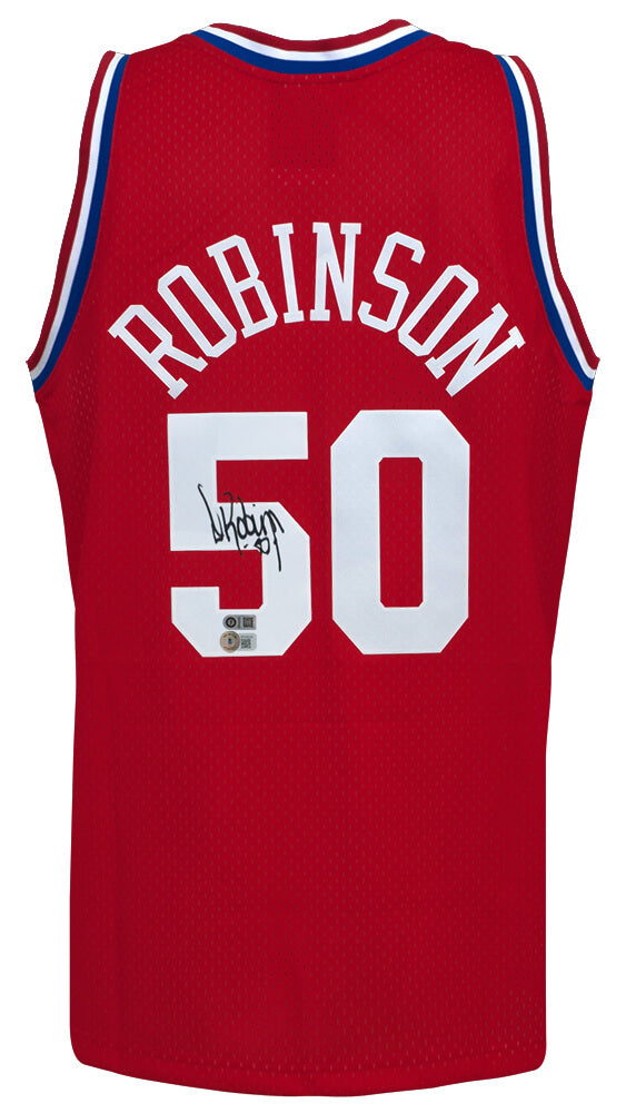 David Robinson Signed 1991 All Star Game Red M&N Authentic Basketball Jersey (Beckett)