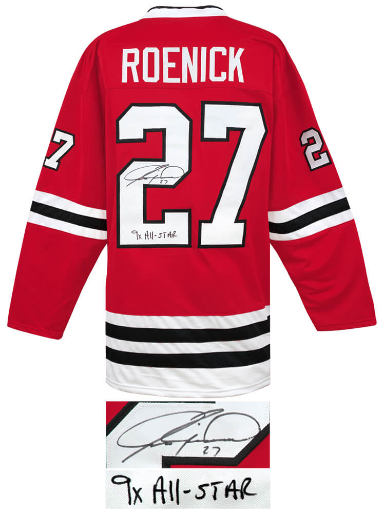 Jeremy Roenick Signed Red Custom Hockey Jersey w/9x All Star