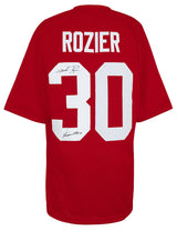 Mike Rozier Signed Red Throwback Custom College Football Jersey w/Heisman'83