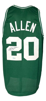 Ray Allen Boston Signed Green Basketball Jersey BAS ITP - Sports Integrity