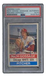 Rich Goose Gossage Signed White Sox 1976 Hostess #77 Trading Card PSA/DNA - Sports Integrity