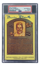 Robin Roberts Signed 4x6 Philadelhia Phillies HOF Plaque Card PSA/DNA 85027817 - Sports Integrity