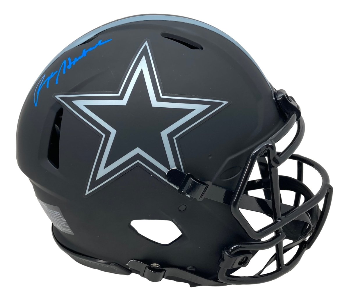 Roger Staubach Signed Dallas Cowboys FS Eclipse Authentic Speed Helmet BAS - Sports Integrity