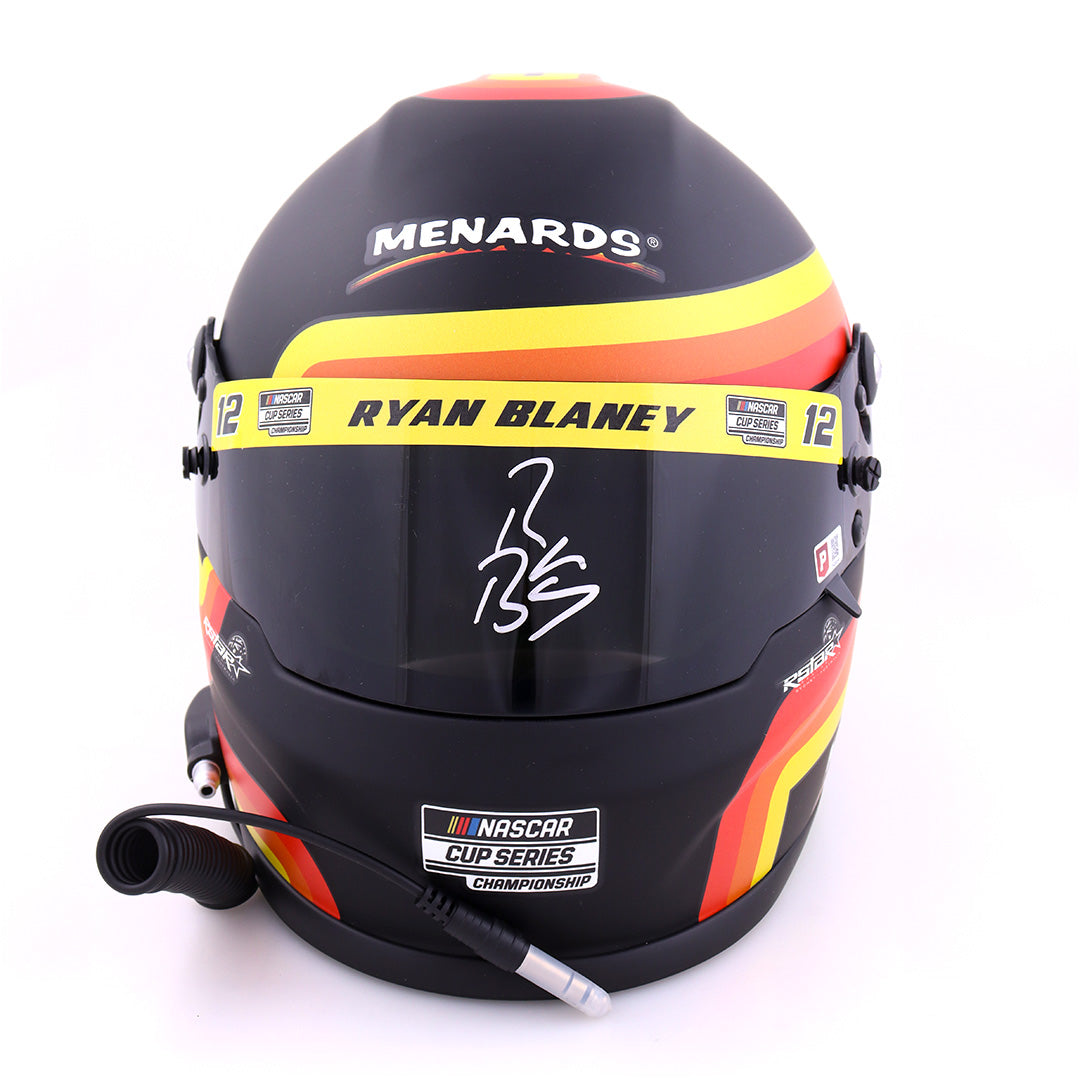 Ryan Blaney Autographed NASCAR Menards Full-Size Helmet w/ COA