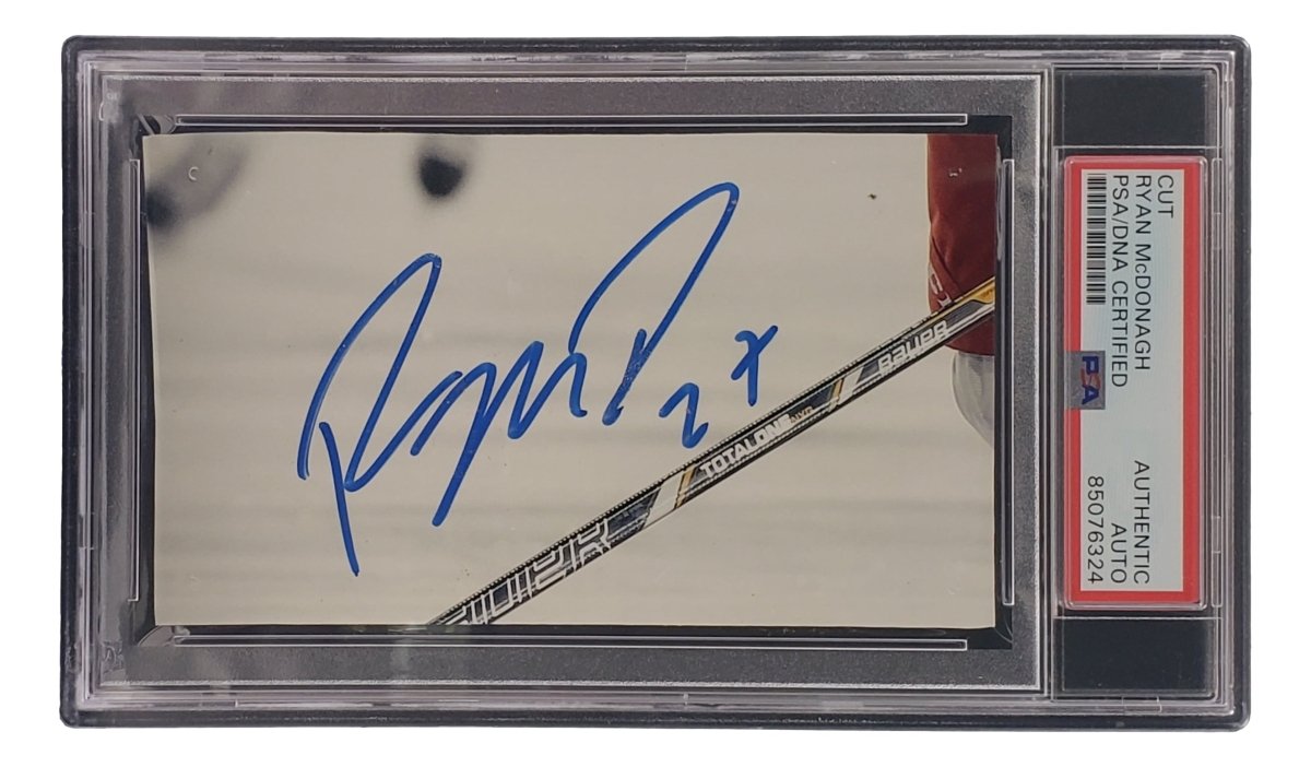 Ryan McDonagh Signed Slabbed Nashville Predators Cut Signature PSA/DNA 85076324 - Sports Integrity