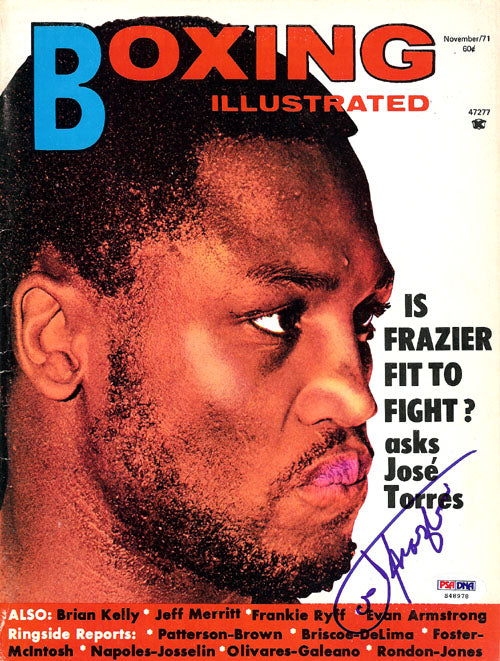 Joe Frazier Autographed Boxing Illustrated Magazine Cover PSA/DNA #S48978