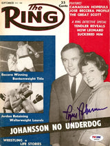 Ingemar Johansson Autographed The Ring Magazine Cover PSA/DNA #S49208