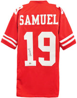 Deebo Samuel Signed Red Custom Football Jersey (Beckett)