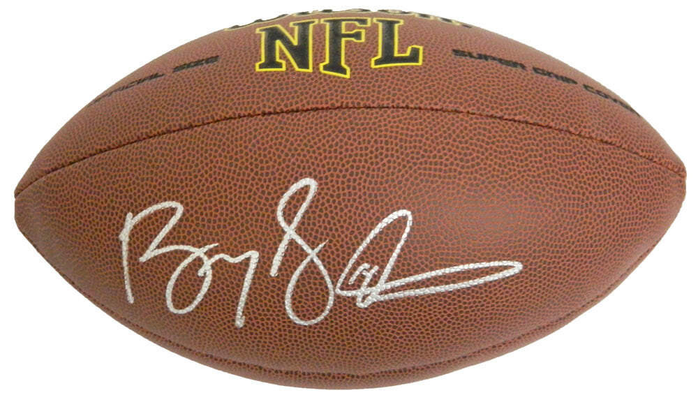 Barry Sanders Signed Wilson Super Grip Full Size NFL Football