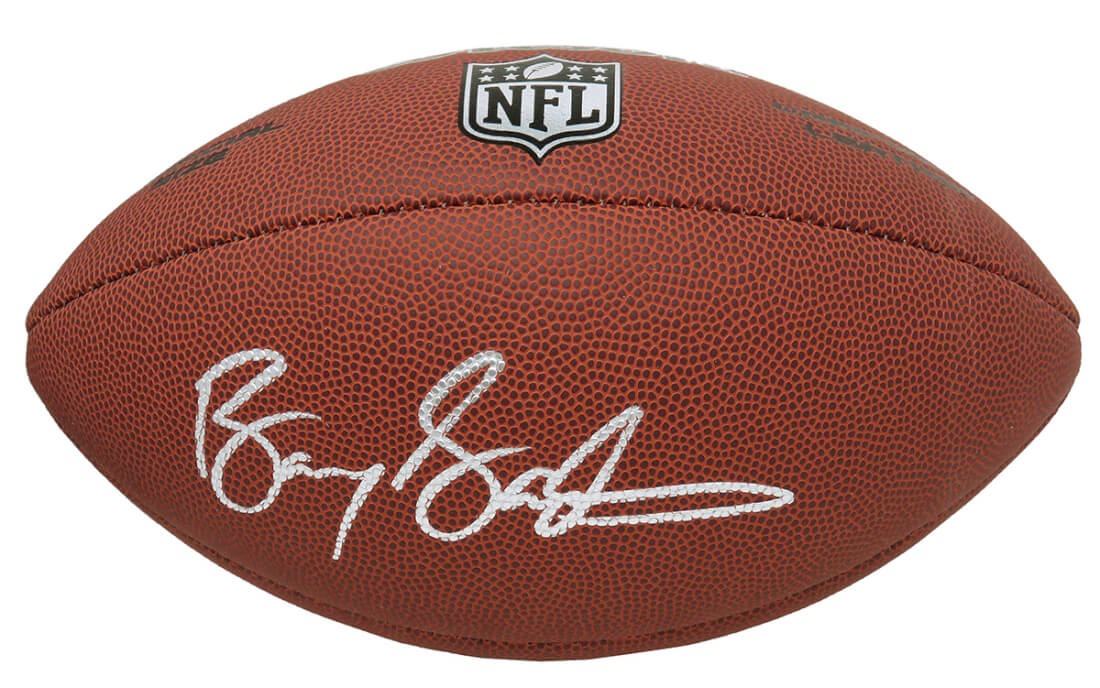 Barry Sanders Signed Wilson NFL Limited Full-Size Football