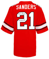 Barry Sanders Signed Oklahoma State Cowboys Throwback Orange The Retro Brand Football Jersey w/Heisman'88