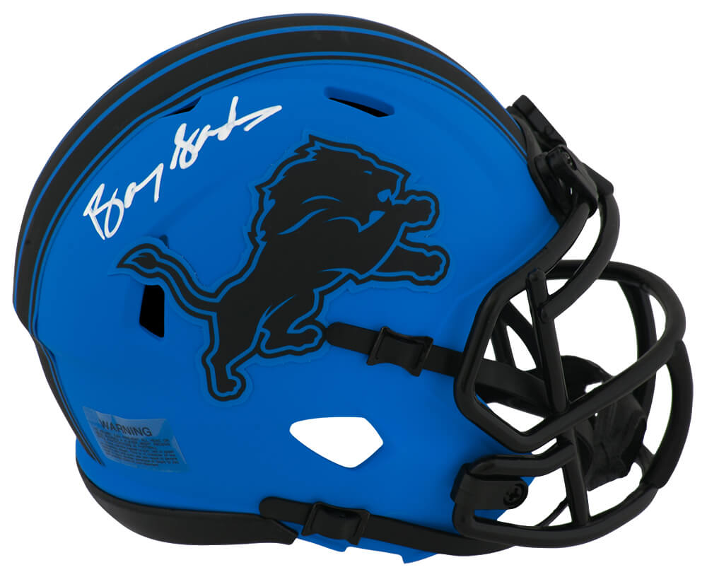 Barry Sanders Signed Detroit Lions RAVE Alternate Riddell Speed Mini Helmet