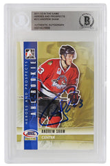 Andrew Shaw Signed Rockford Ice Hogs 2011-12 In The Game Heroes & Prospects AHL Rookie #212 - (Beckett Encapsulated)