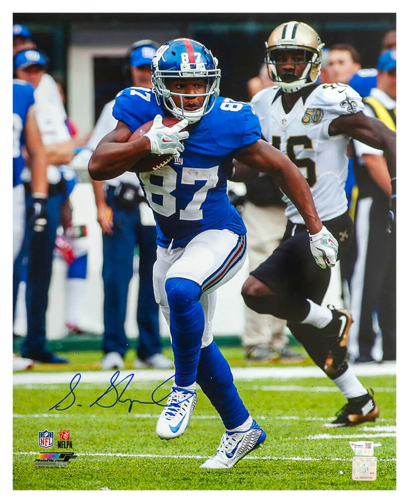 Sterling Shepard Signed New York Giants Action vs. Saints 16x20 Photo - (Fanatics)