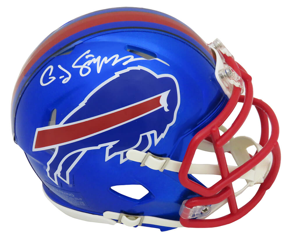 O.J. Simpson Signed Buffalo Bills FLASH Riddell Speed Mini Helmet