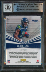 Seahawks DK Metcalf Signed 2019 Panini Phoenix CF Red #3 RC Auto 10! BAS Slabbed