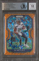 Seahawks DK Metcalf Signed 2020 Panini Prizm Orange Disco #292 Auto 10! BAS Slab